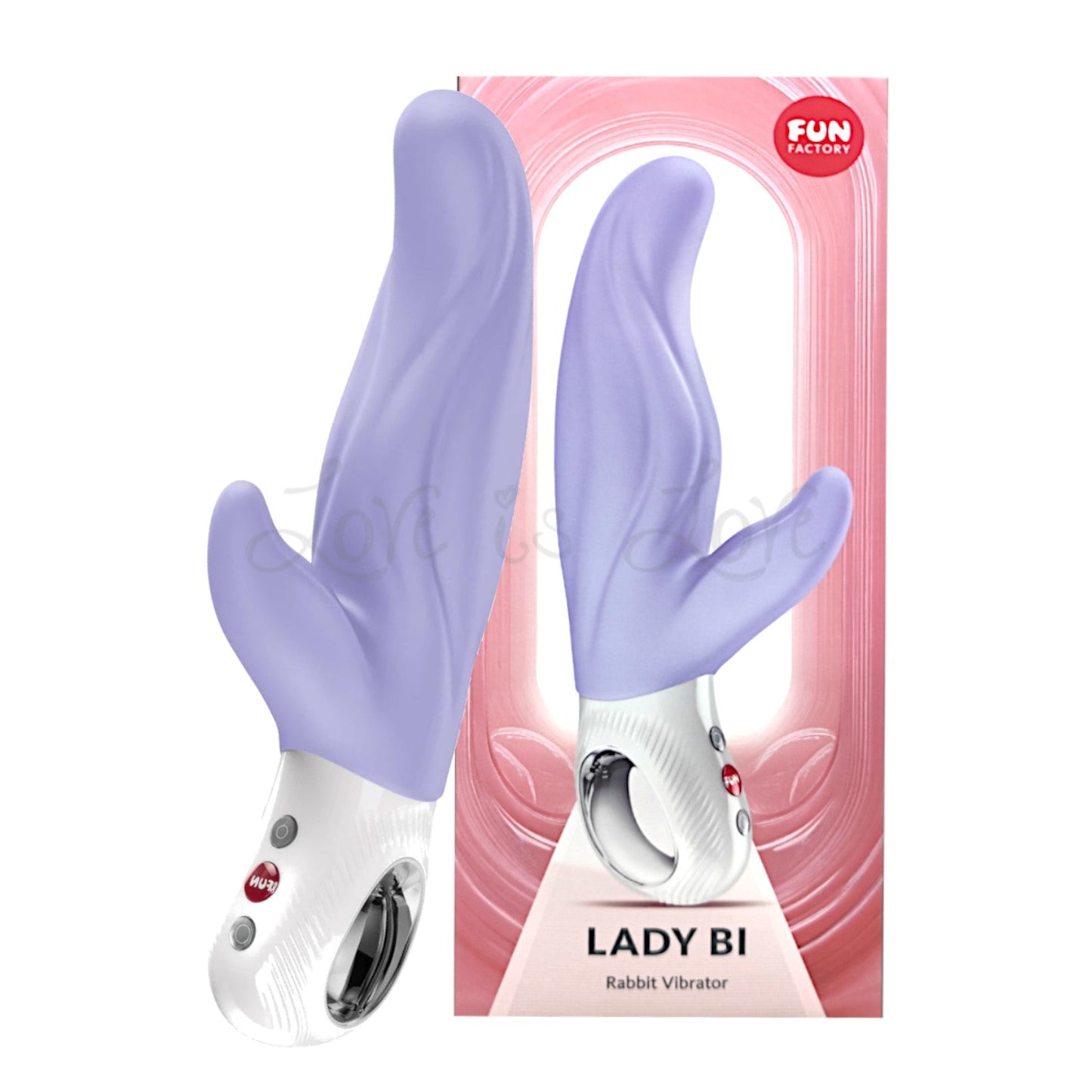 Fun Factory Lady Bi Dual Silicone Rabbit Vibrator Purple (Brand New Edition 2026)