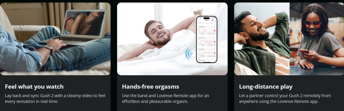 Lovense Gush 2 App-Controlled Vibrating & Oscillating Penis Massager