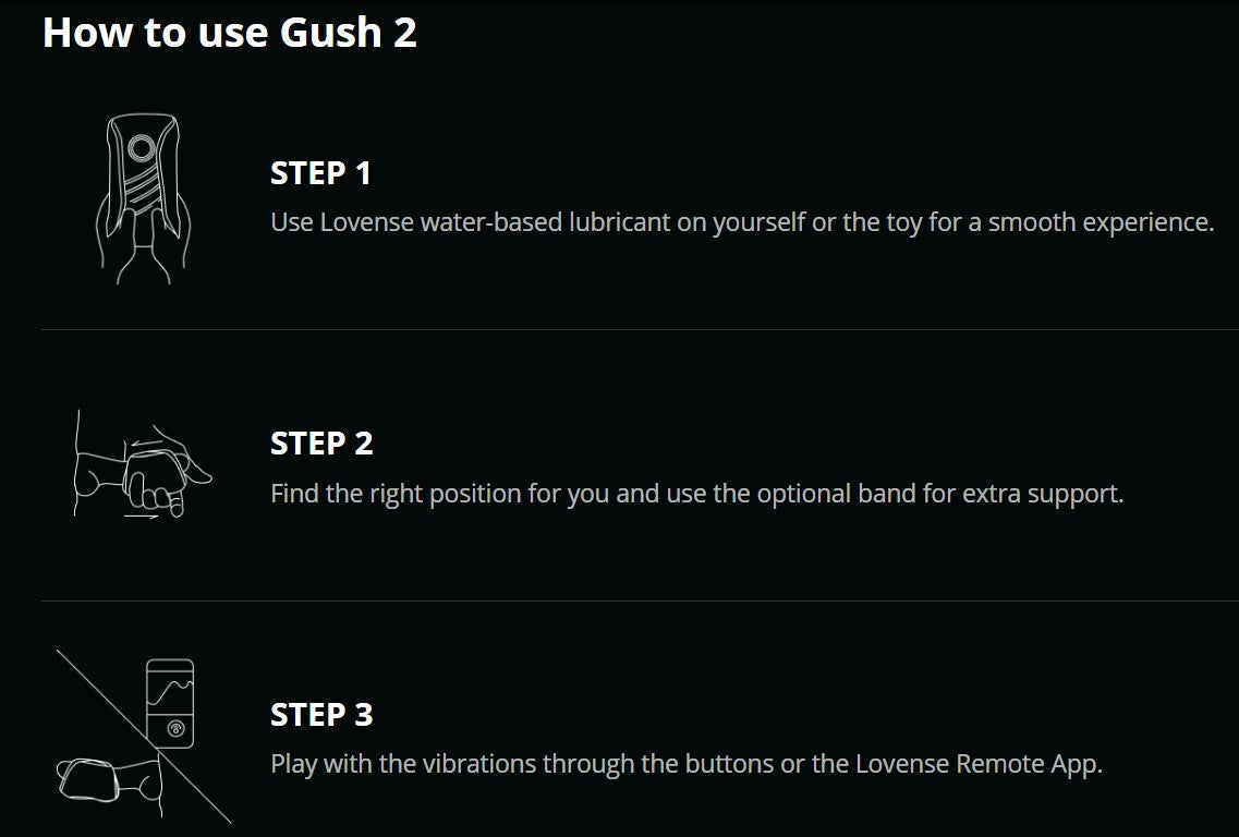 Lovense Gush 2 App-Controlled Vibrating & Oscillating Penis Massager