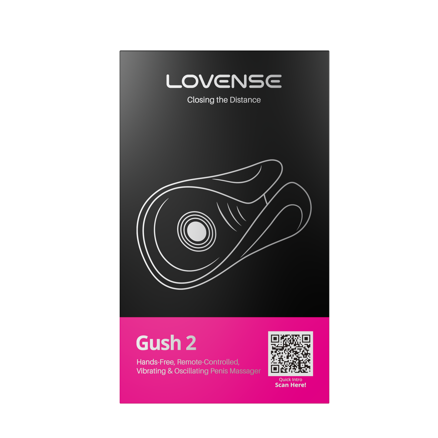Lovense Gush 2 App-Controlled Vibrating & Oscillating Penis Massager