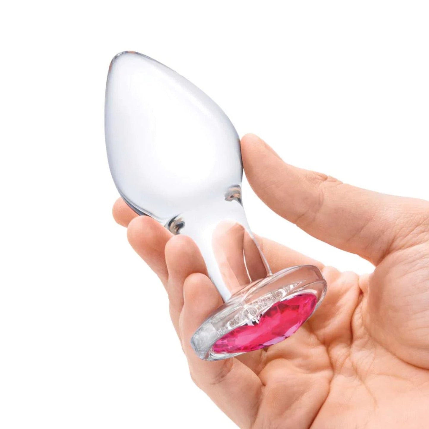 Glas 3-Piece Heart Jewel Glass Anal Plug Gem Training Kit