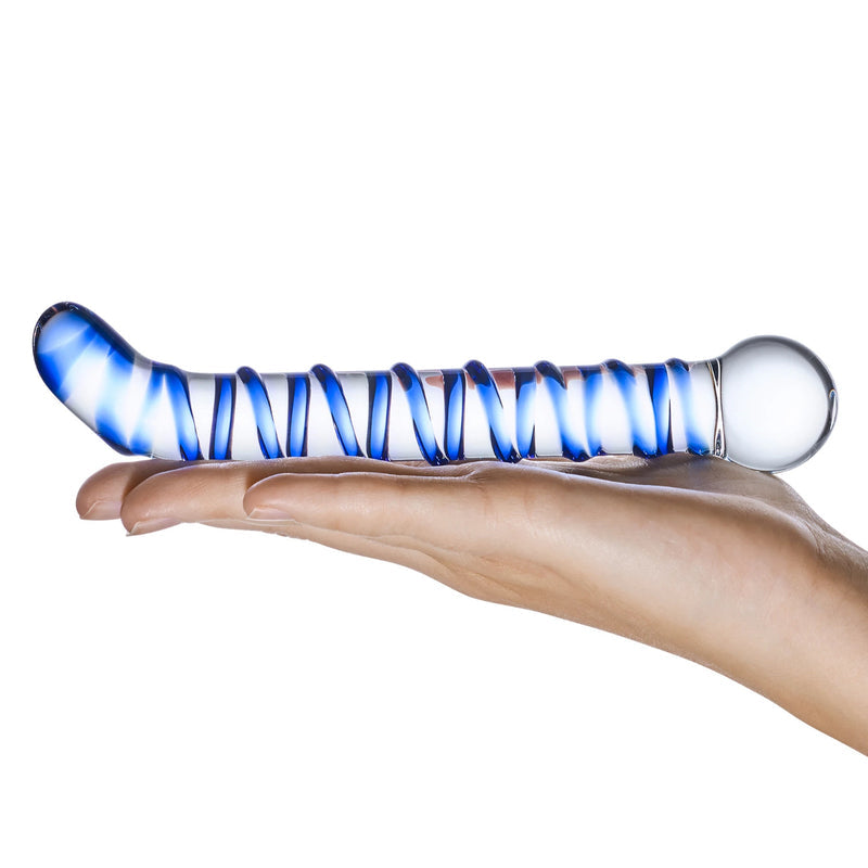 Glas Mr. Swirly G-spot Glass Dildo 6.5 Inch