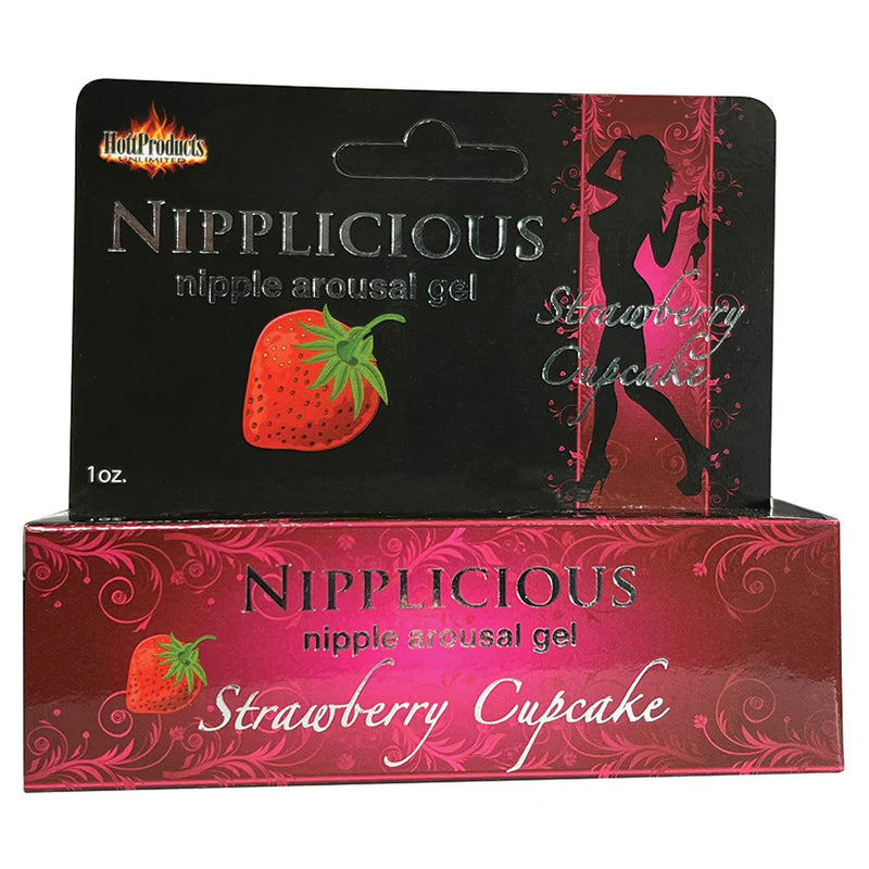 Hott Products Nipplicious Nipple Arousal Gel Strawberry Cupcake 1 FL OZ