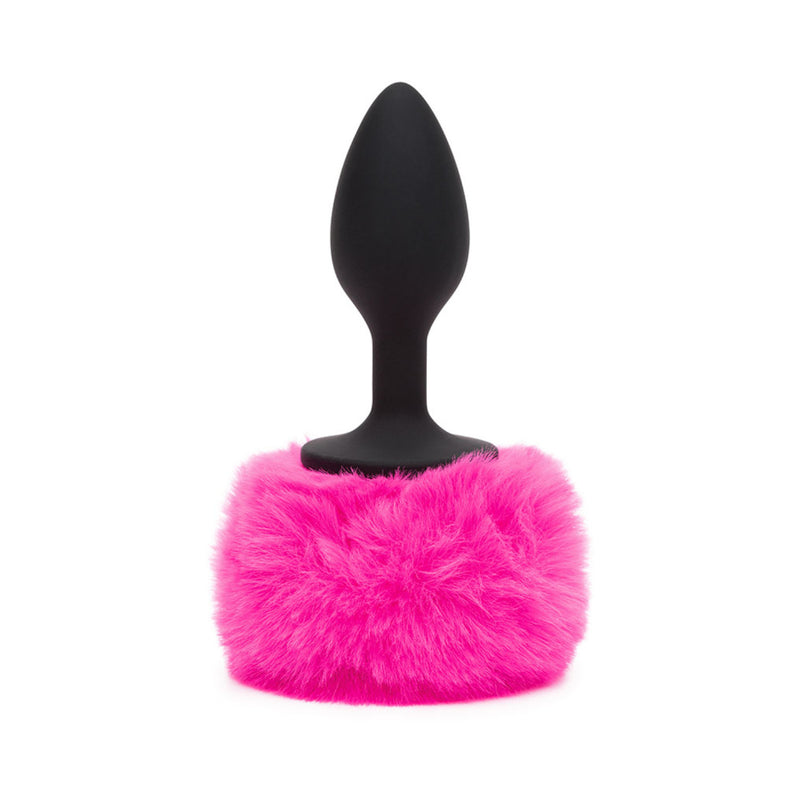 Happy Rabbit Bunny Tail Butt Plug Pink 3 Inch Small or 3.5 Inch Medium or 4 Inch Pink Large