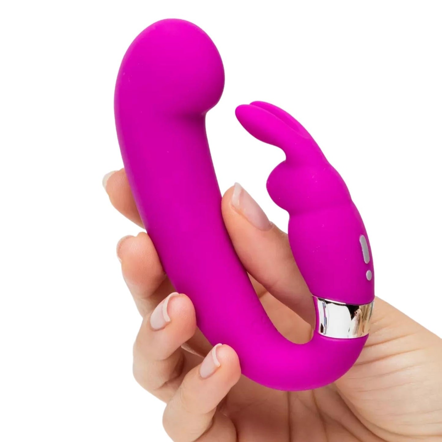 Happy Rabbit Mini G-Spot Clitoral Curve Vibrator Purple (Limited Period Sale)