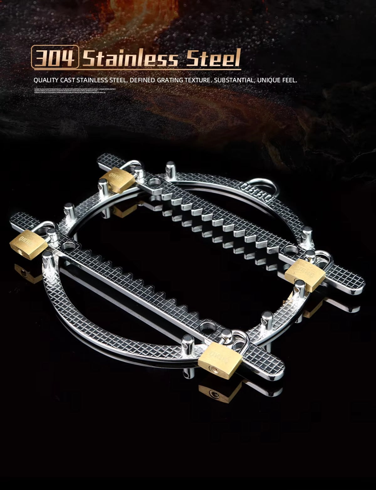 Heavy Stainless Steel Breast Bondage BDSM Hard Restraints #W8177