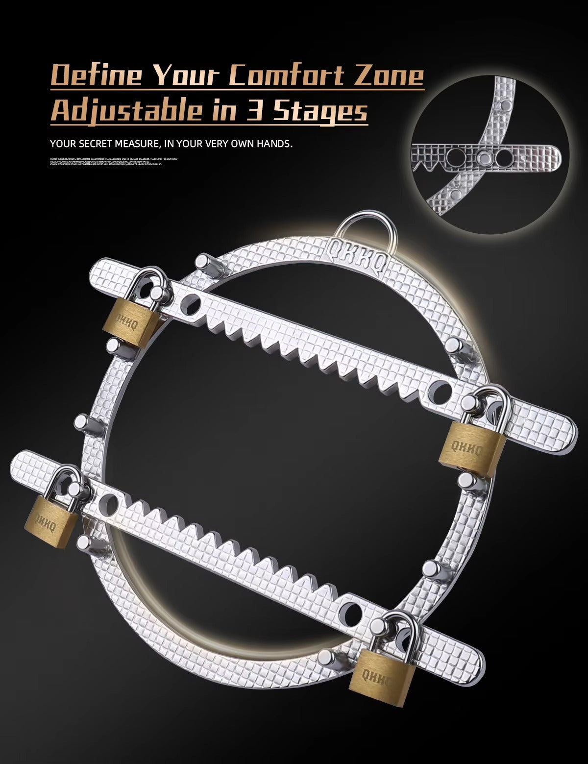 Heavy Stainless Steel Breast Bondage BDSM Hard Restraints #W8177