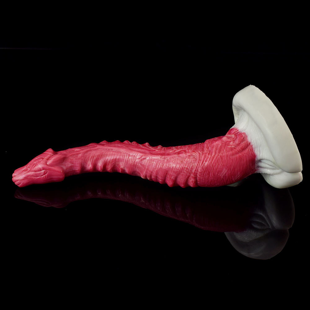Hellfire Snake Large Fantasy Silicone Dildo with Suction Cup 10.4 Inch [Limited Time Offer]