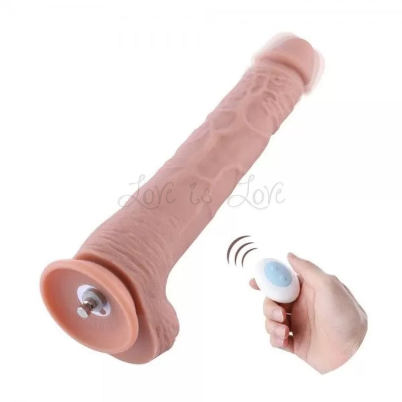 Hismith 11.8 Inch Vibrating Dildo with 3 Speeds + 4 Modes with KlicLok