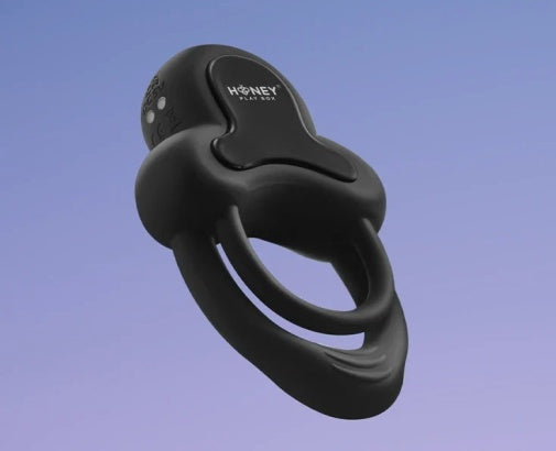 Honey?Play Box?Anello App-Controlled Vibrating Double Cock Ring with Clitoral Stimulator