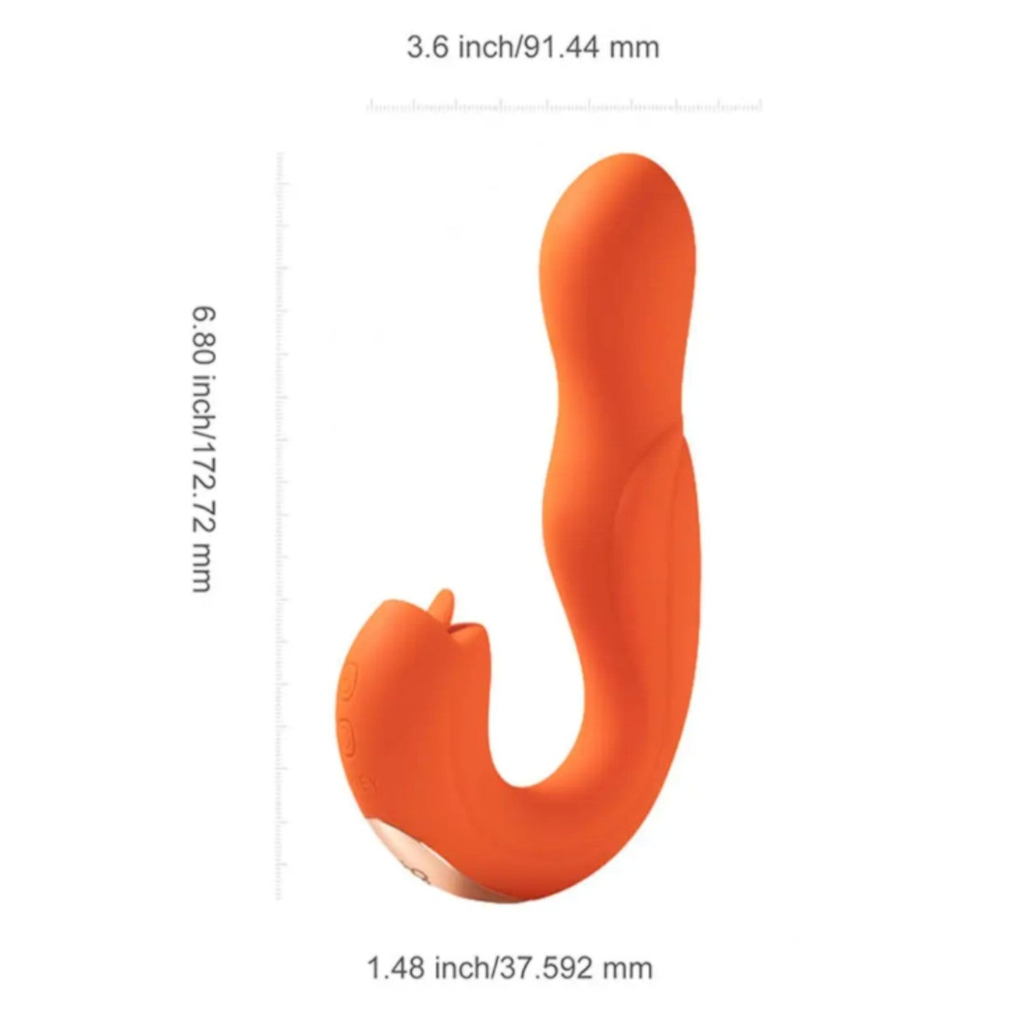 Honey Play Box JOI Rotating Head G-spot Vibrator & Clit Licker Orange (Last Piece)