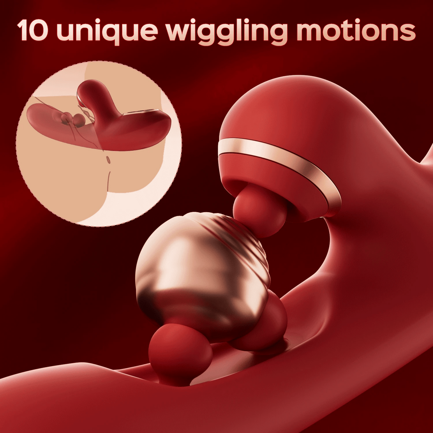Honey Play Box Tickler Wiggling G-Spot Vibrator & Tapping Clitoral Stimulator Black
