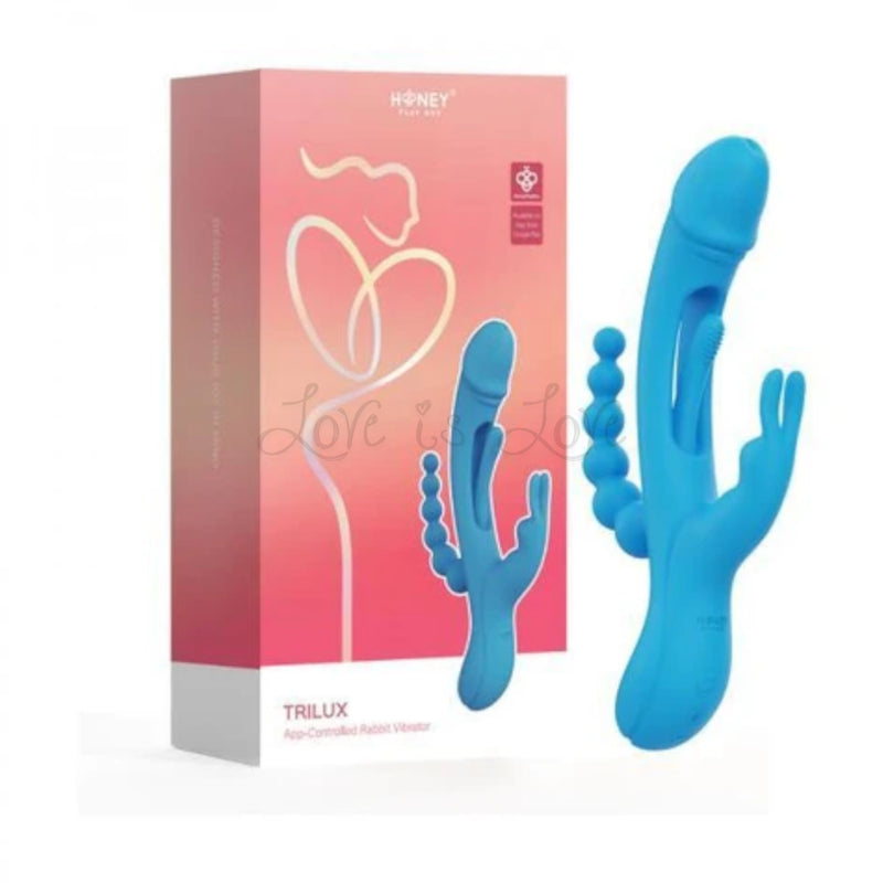 Honey Play Box Trilux Tapping Finger App-Controlled Rabbit Vibrator Wi