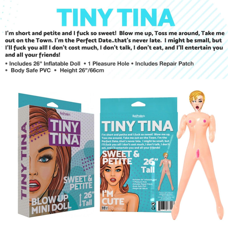Hott Products Tiny Tina Petite Size Blow Up Doll 26 Inch Tall