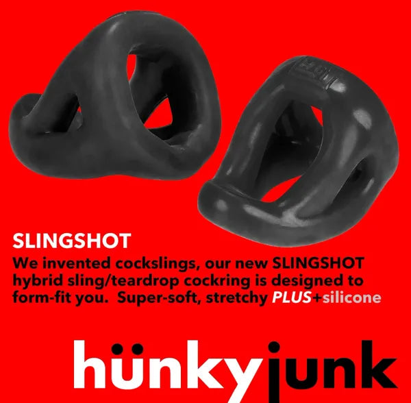Oxballs Hunkyjunk Slingshot 3-Ring Teardrop Sling Stone or Ice or Tar