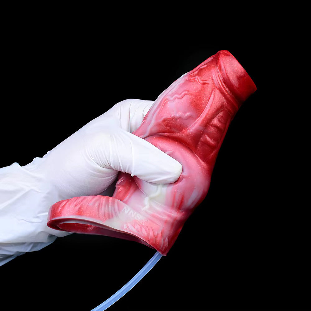 Hyena Knotted Open Ended Squirting Fantasy Penis Sheath