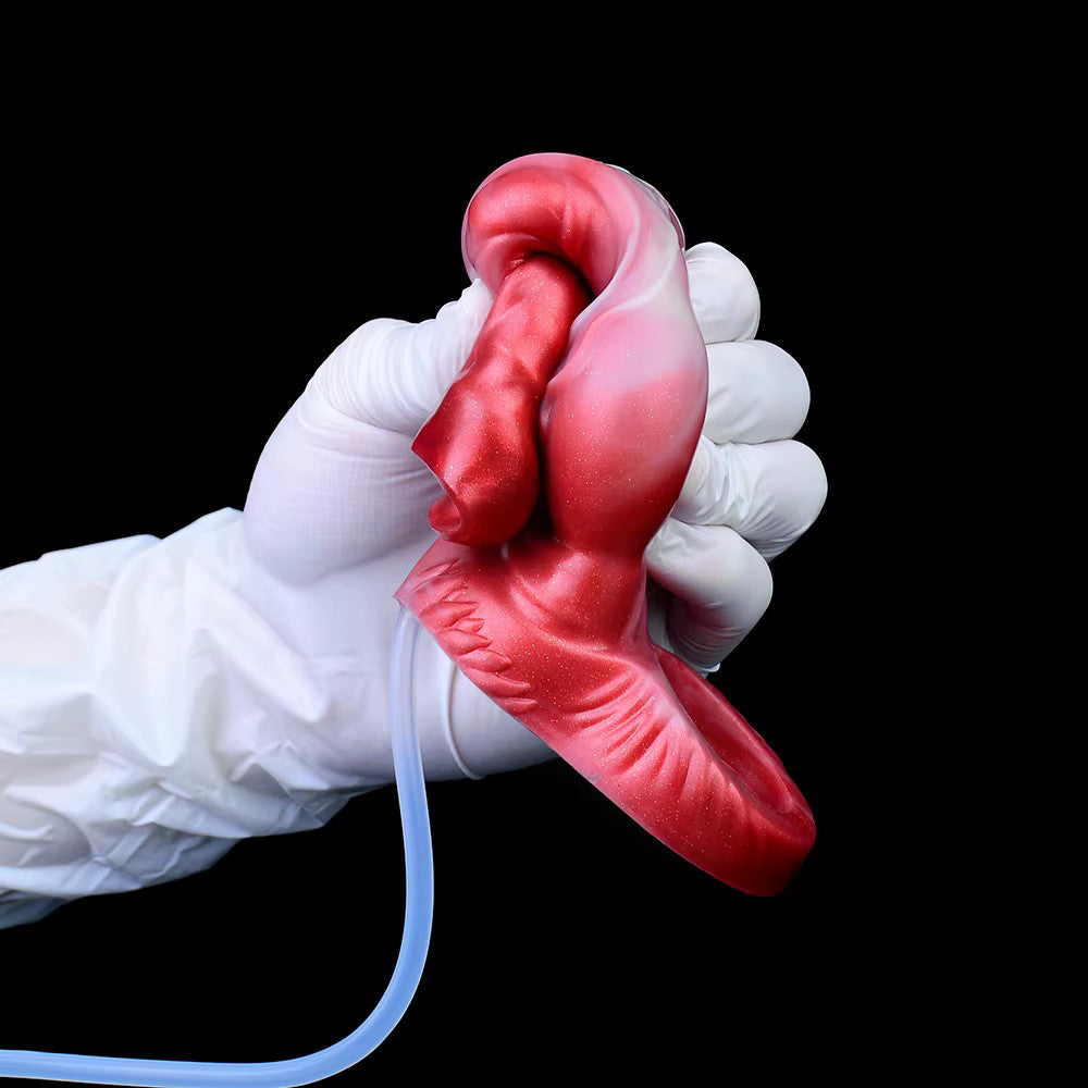 Hyena Knotted Open Ended Squirting Fantasy Penis Sheath