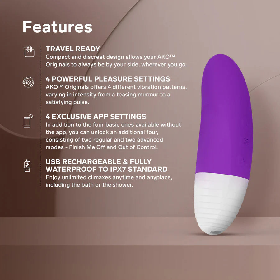 Lelo AKO Originals App-Controlled Clitoral Vibrator