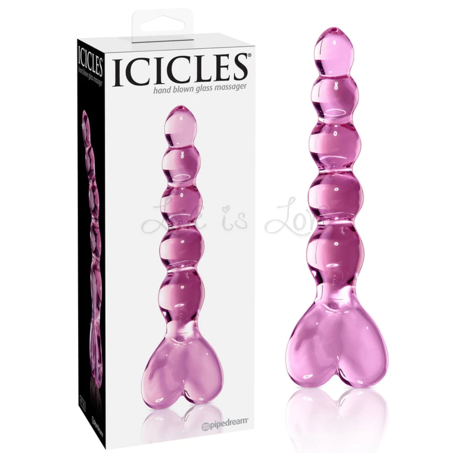 Icicles No. 43 Beaded Hand Blown Glass Massager