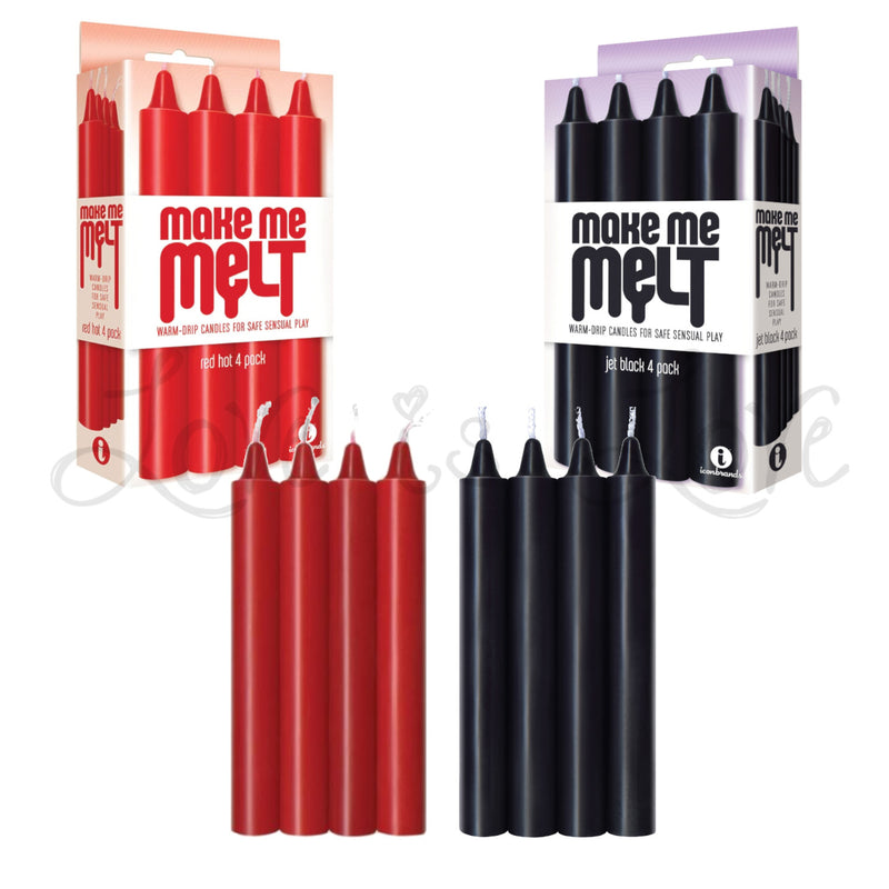 Icon 9's Make Me Melt Sensual Warm Drip Candles 4 Pack