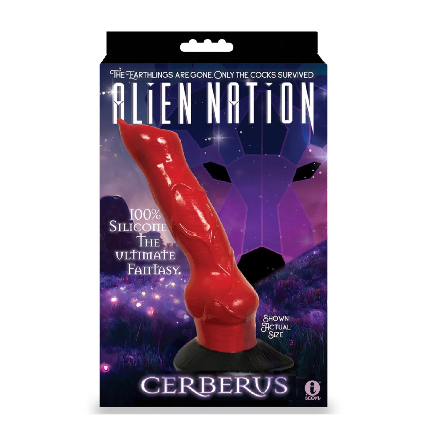 Icon Brands Alien Nation Cerberus Silicone Creature Dildo Red