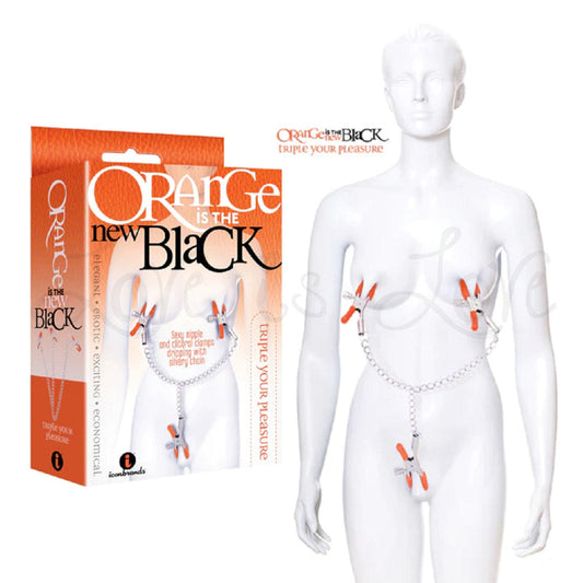 Icon Brands Orange Is The New Black Triple Your Pleasure Nipple Clamps
