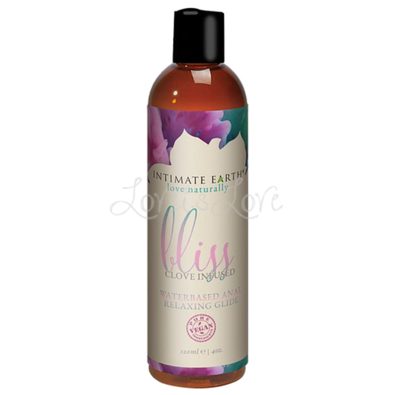 Intimate Earth Bliss Clove Infused Anal Relaxing Water Based Glide 2oz or 4oz