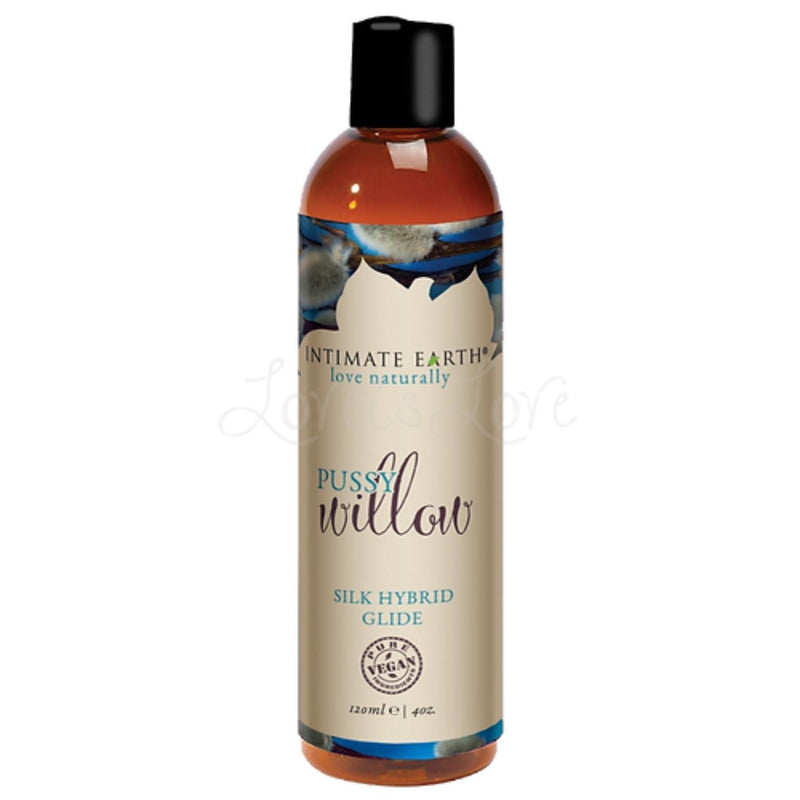 Intimate Earth Pussy Willow Silk Hybrid Glide Organic Lubricant 60 ML 2 FL OZ or 120 ML 4 FL OZ