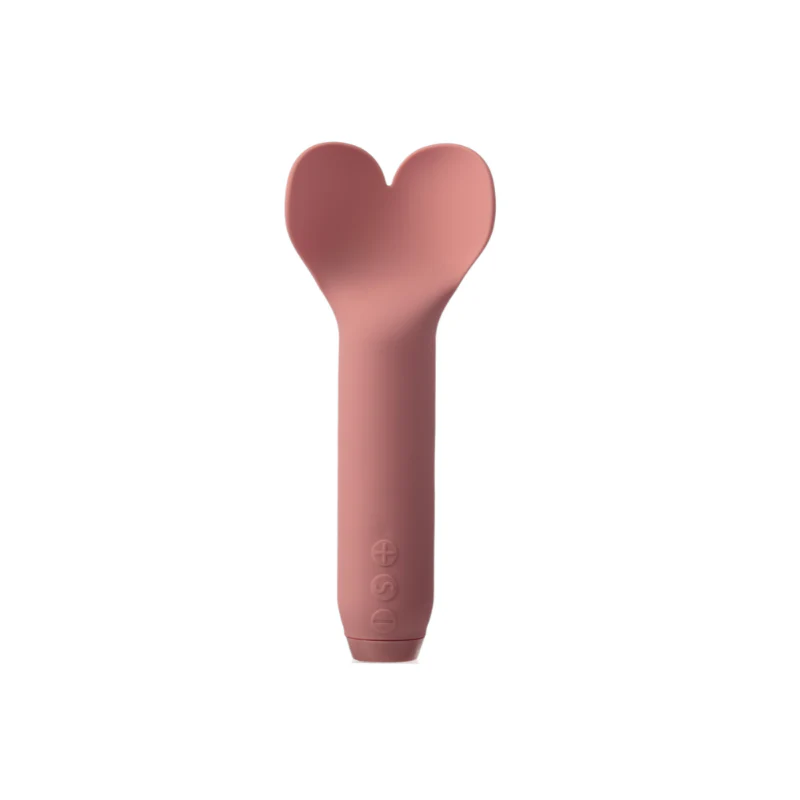 Je Joue Amour Heart-Shaped Fluttering Tip Bullet Vibrator Pale Rosette