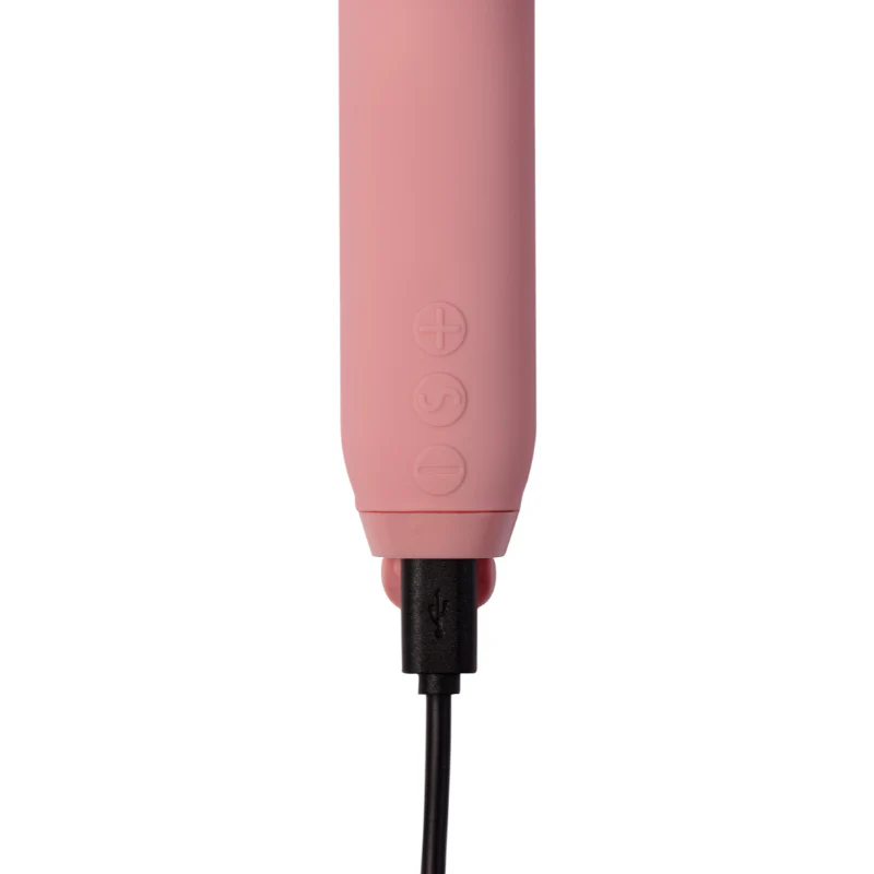 Je Joue Amour Heart-Shaped Fluttering Tip Bullet Vibrator Pale Rosette
