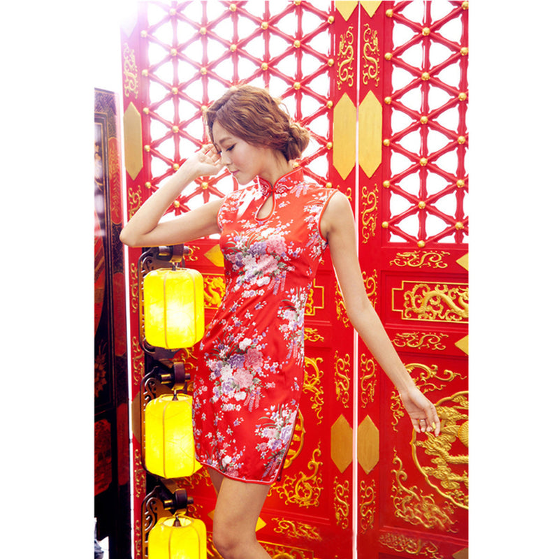 Japan Erox Cheong Sam Costume Red