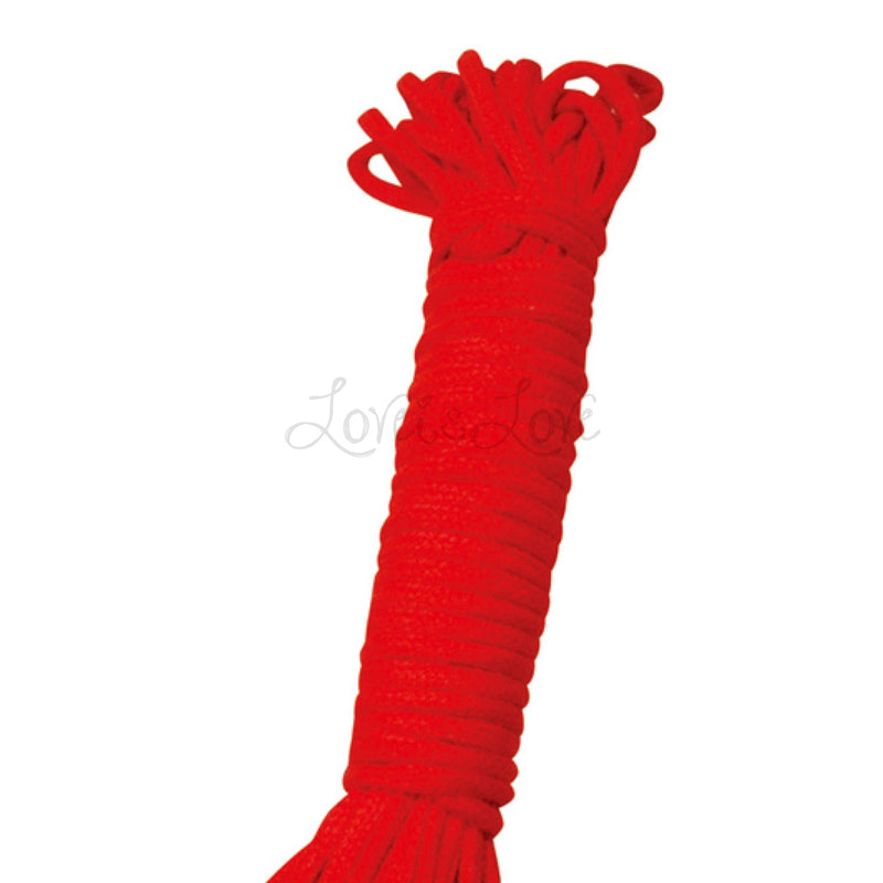 Japanese Soft Bondage Love Rope 20 Metre Red or Black (High Quality Cotton Rope)