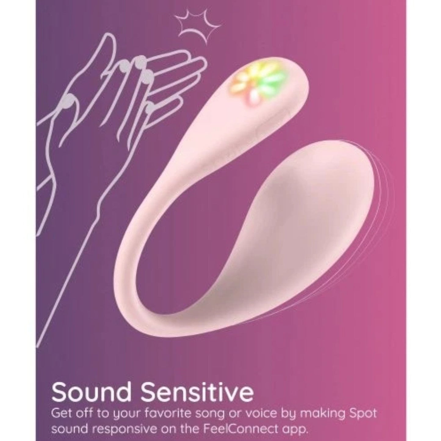 Kiiroo Kiss Me Pink Spot App-Controlled Wearable Interactive Vibrator