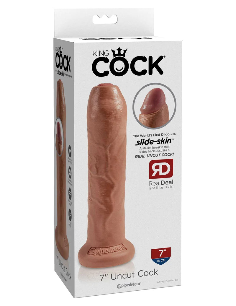 King Cock Uncut 7 Inch Cock