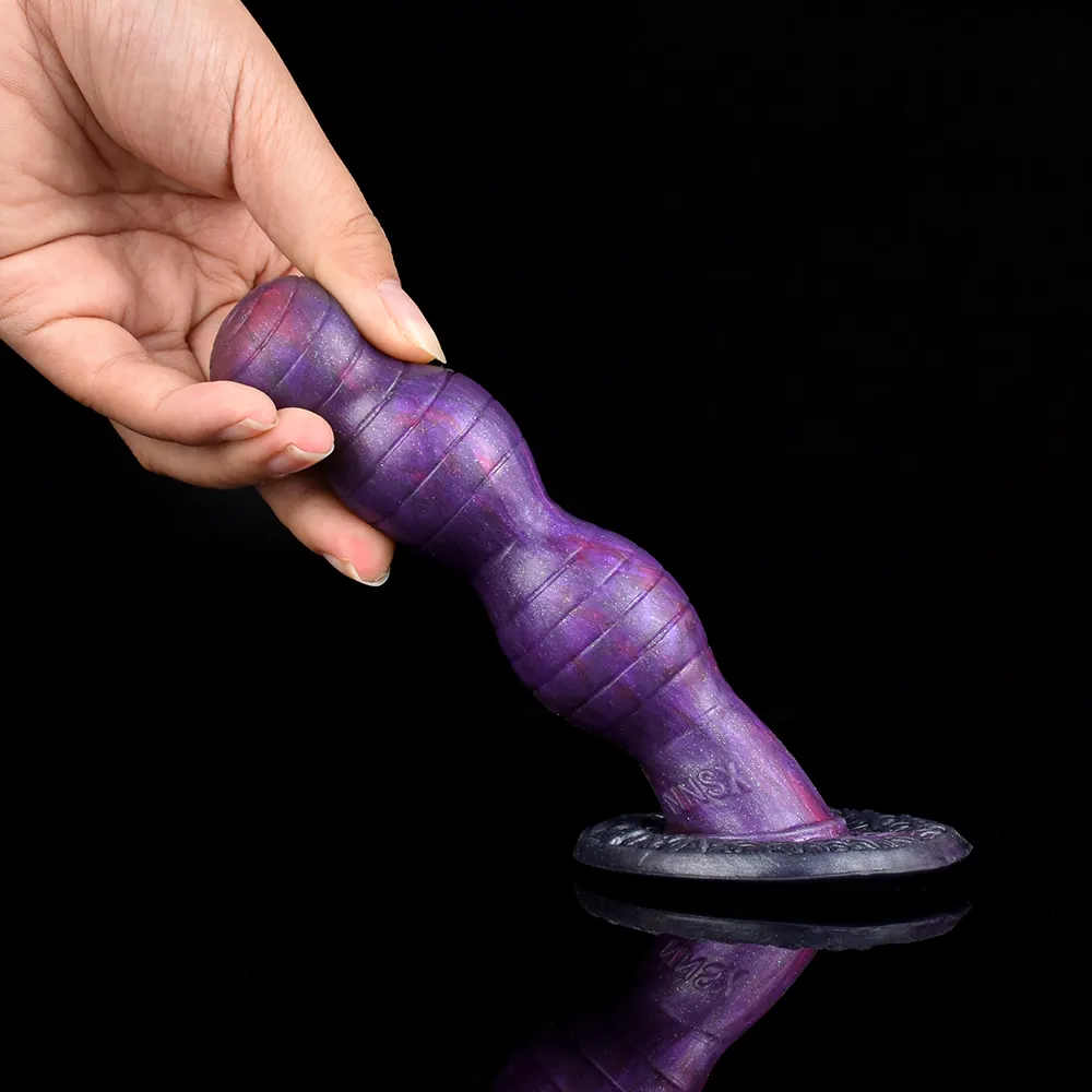 Klopp Phantom Fantasy Silicone Anal Bead Dildo with Suction Cup 4 Inch