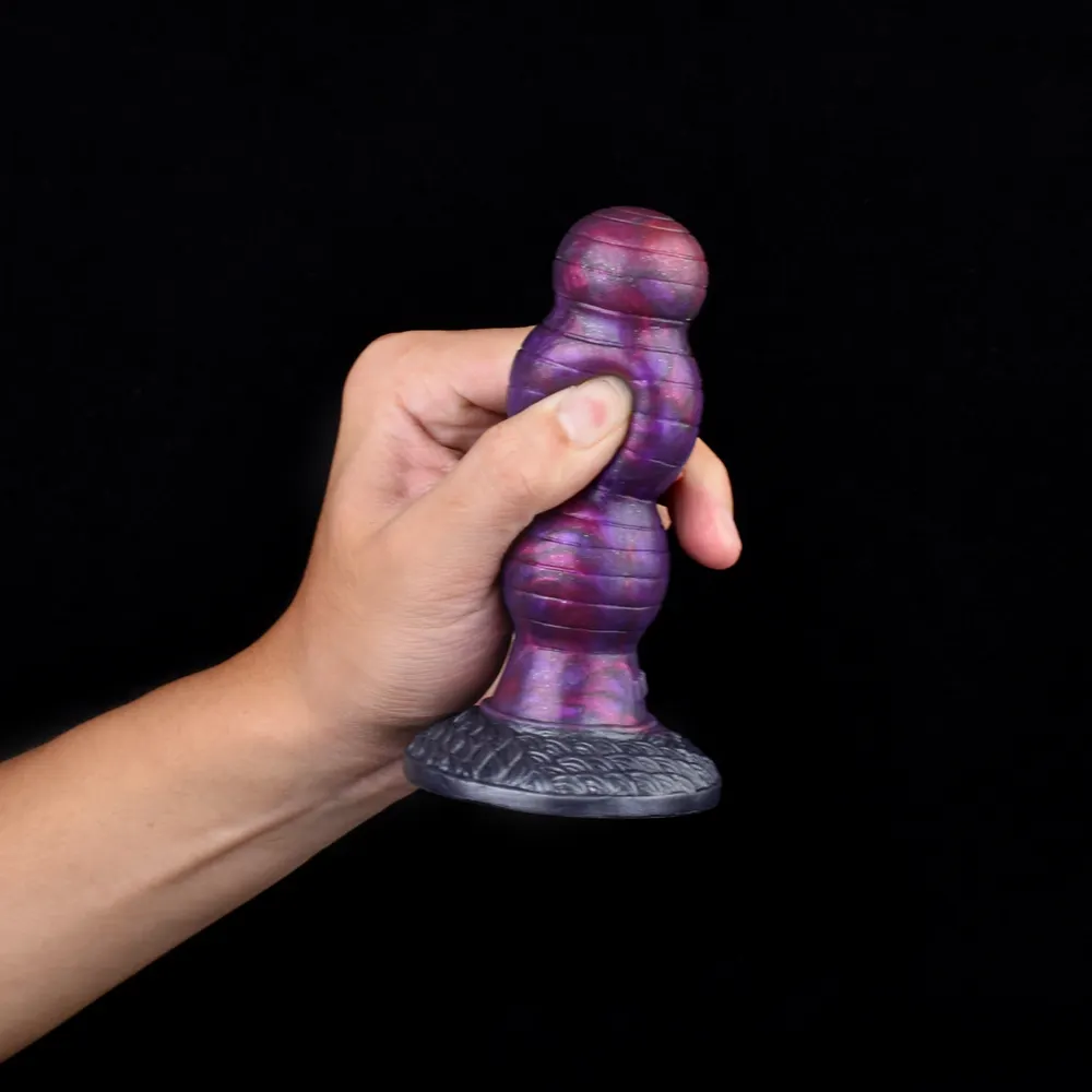 Klopp Phantom Fantasy Silicone Anal Bead Dildo with Suction Cup 4 Inch