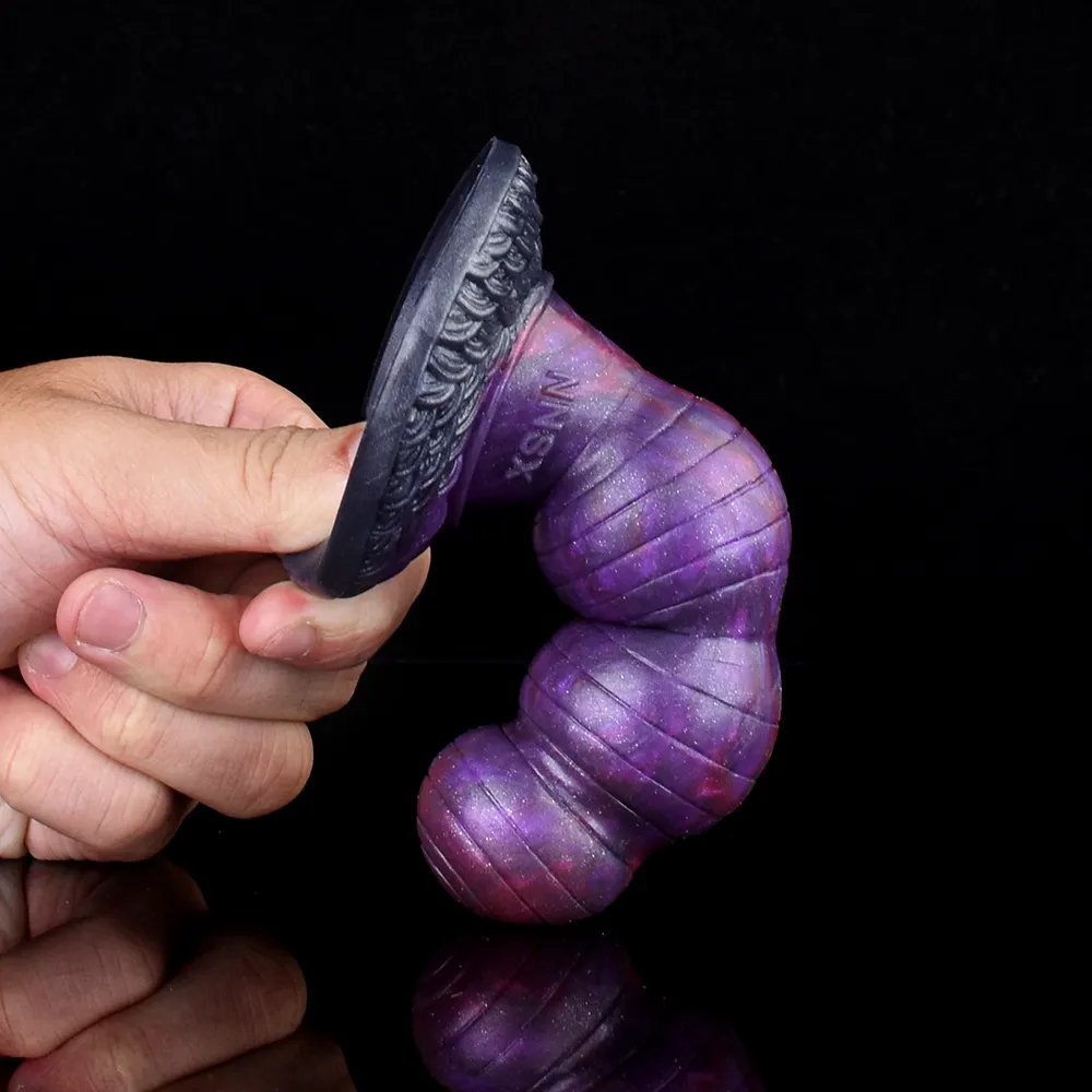 Klopp Phantom Fantasy Silicone Anal Bead Dildo with Suction Cup 4 Inch