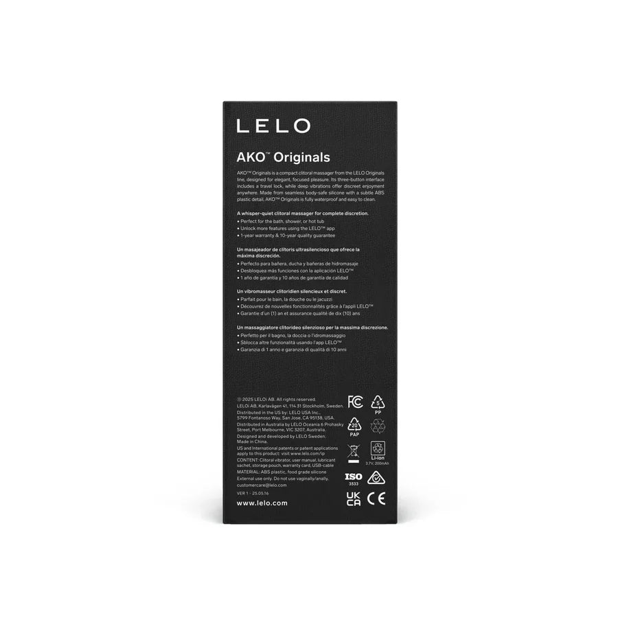 Lelo AKO Originals App-Controlled Clitoral Vibrator