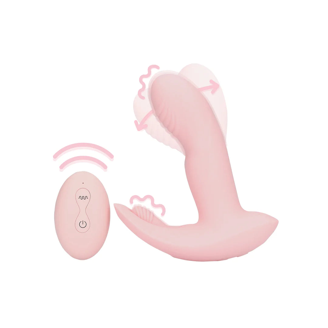 Shots LoveLine Wearable Fingering Motion Vibrator with Remote Control Cherry Chiffon (Liimited Period Sale)