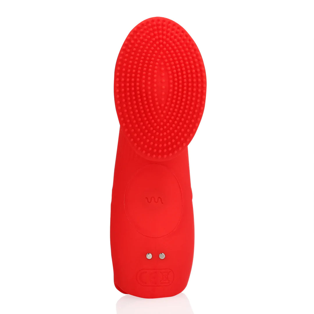 Shots LoveLine Textured Finger Vibrator Sunrise Red