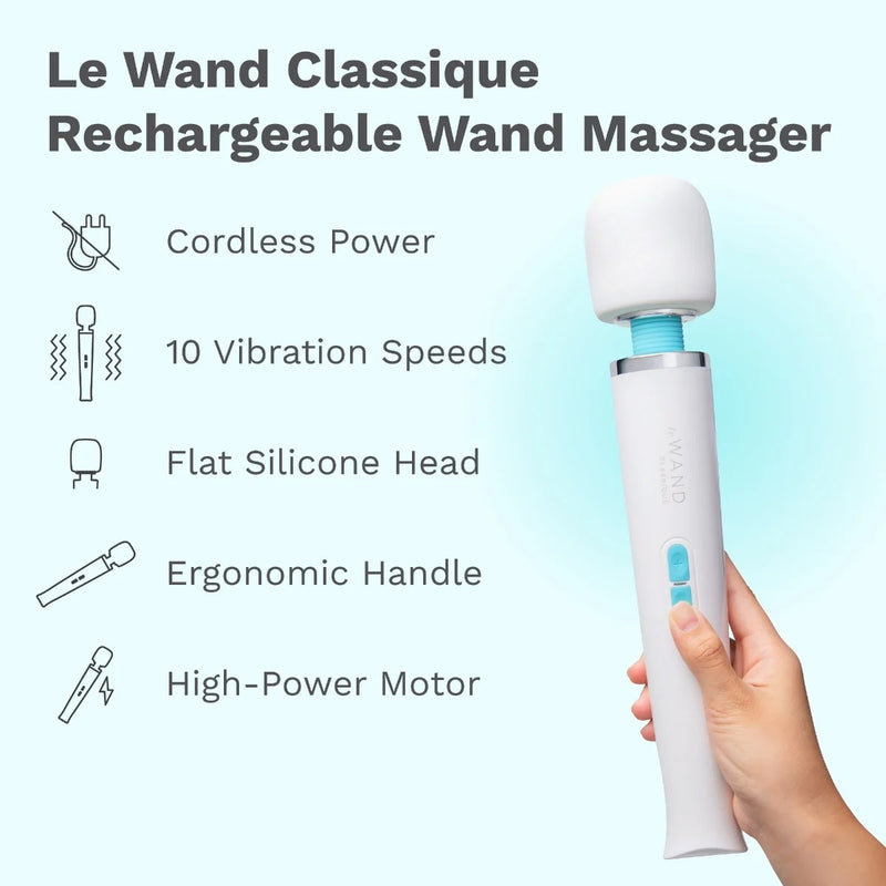 Le Wand Classique Cordless Original Rechargeable Waterproof Vibrating