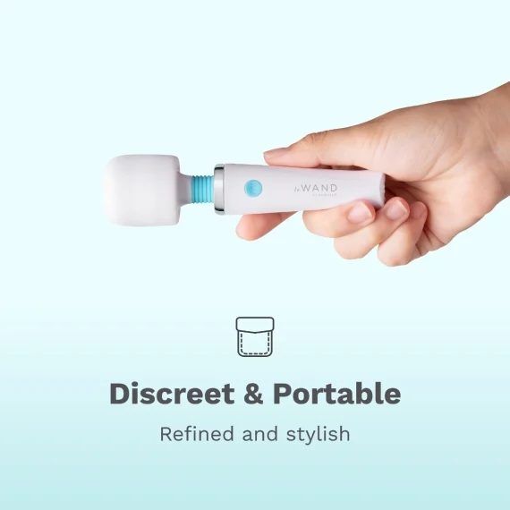 Le Wand Classique Mini Rechargeable Vibrating Massager (Latest Waterproof IPX7 Version)