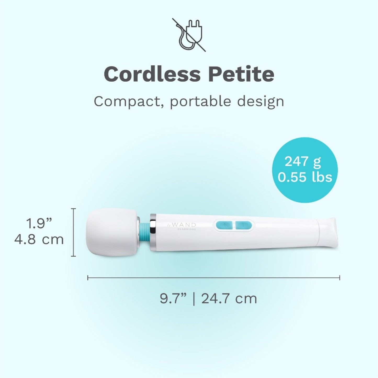 Le Wand Classique Petite Wand Massager White
