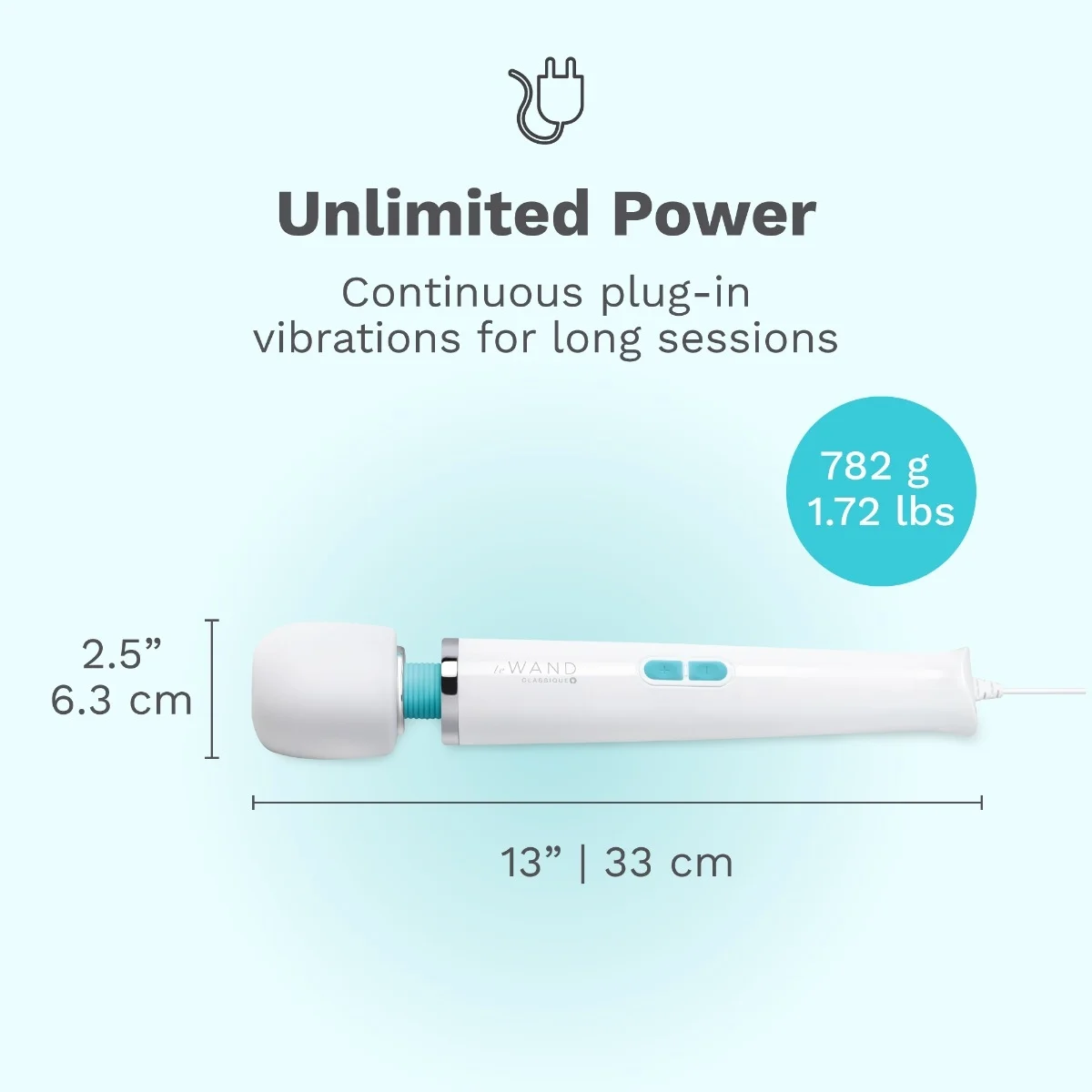 Le Wand Classique Original Plug-In Corded Wand Massager