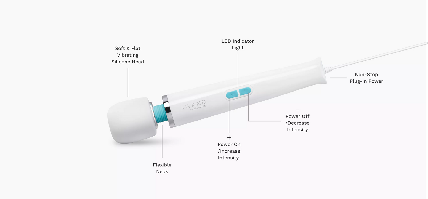 Le Wand Classique Original Plug-In Corded Wand Massager
