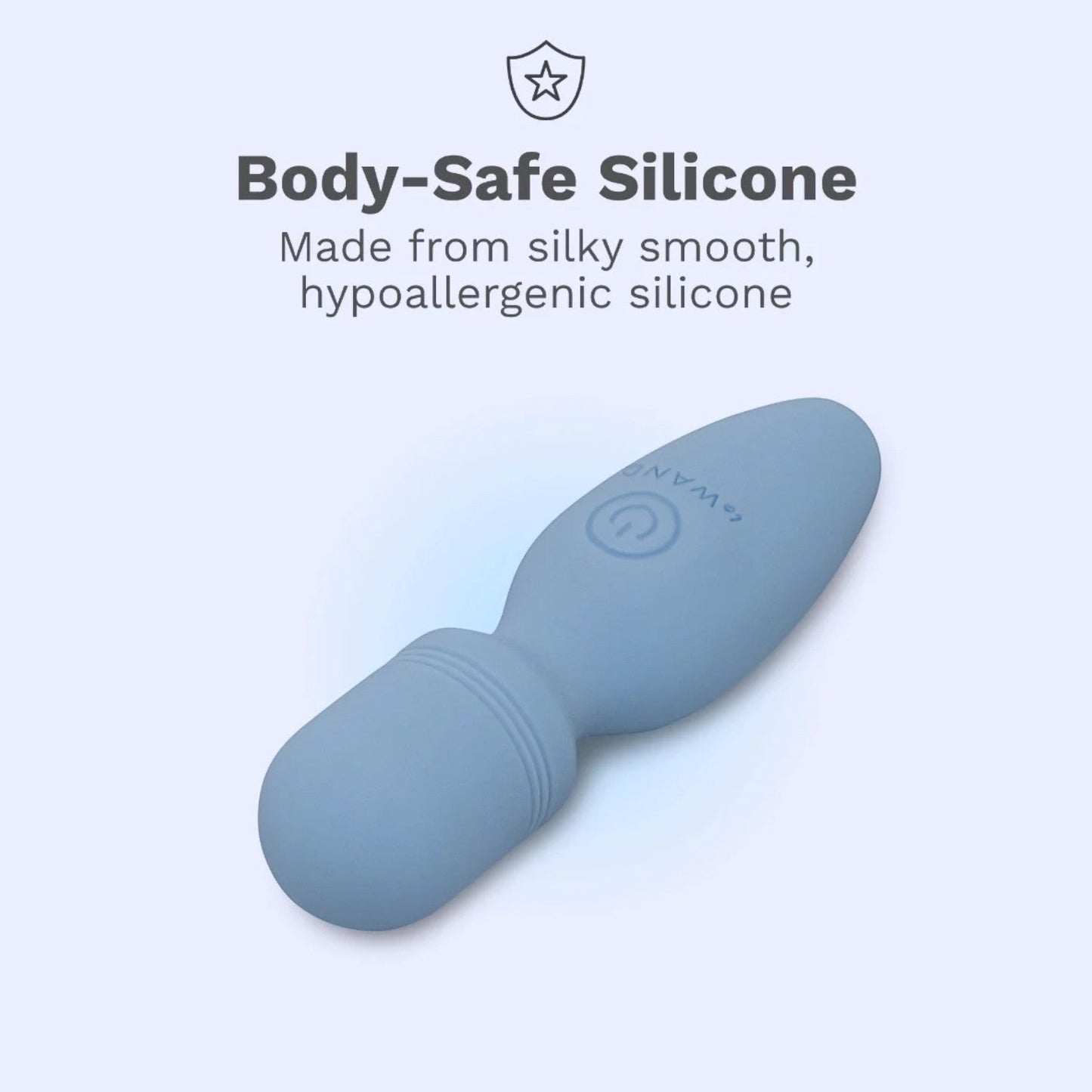 Le Wand Mini Rechargeable Pocket Wand Vibrator Blue