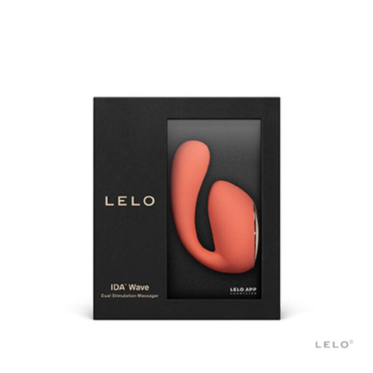 Lelo Ida Wave App Controlled Dual Stimulation Massager Black or Coral Red