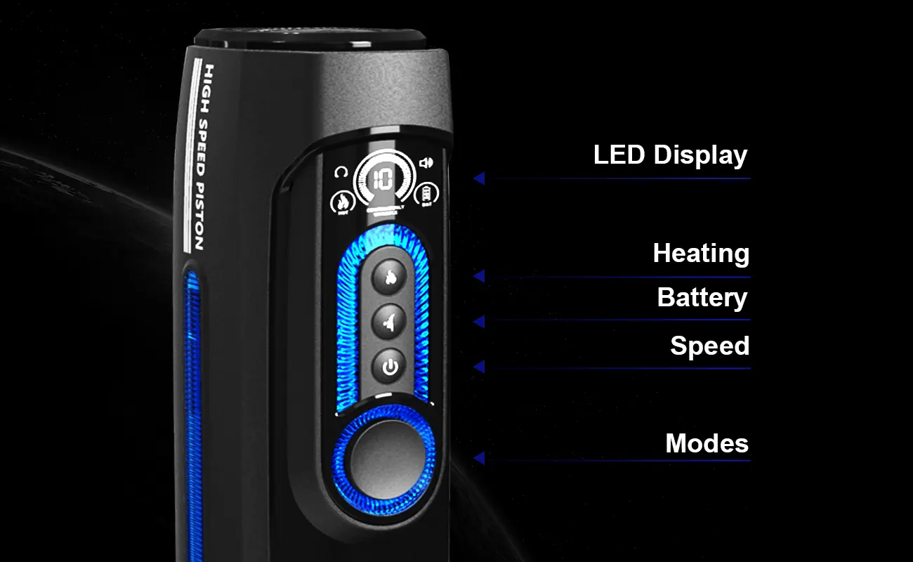 Leten X9-IV Piston Warming Retractable Masturbation Cup (Latest Version 4 Edition)