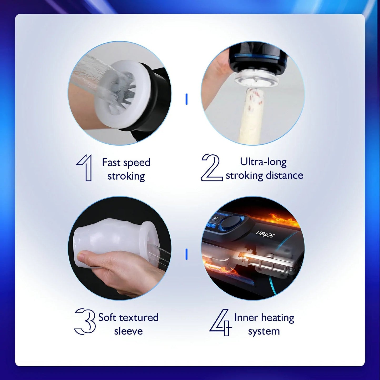 Leten X9-IV Piston Warming Retractable Masturbation Cup (Latest Version 4 Edition)