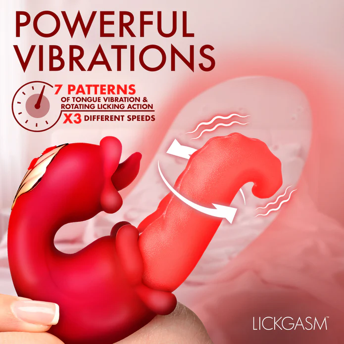 Lickgasm Lick Lasher Licking Silicone Vibrator